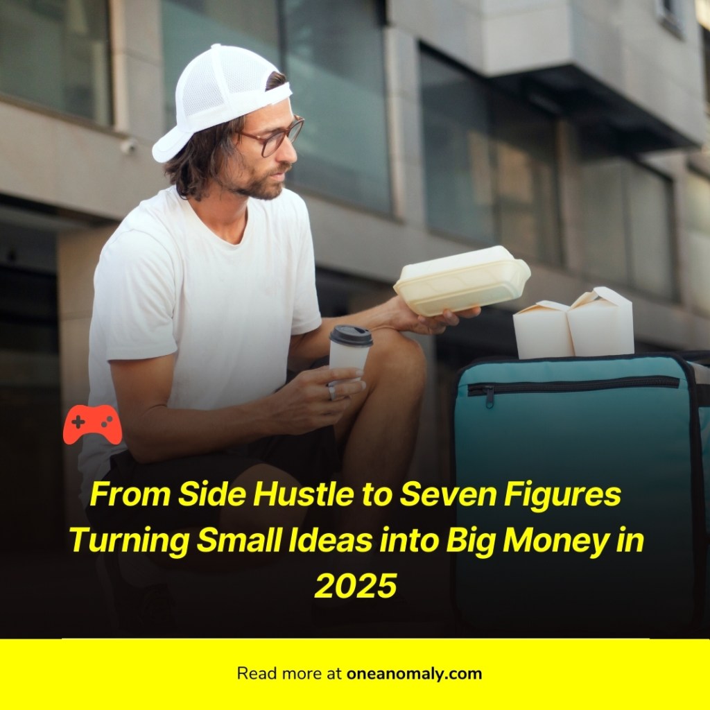 Man with food container