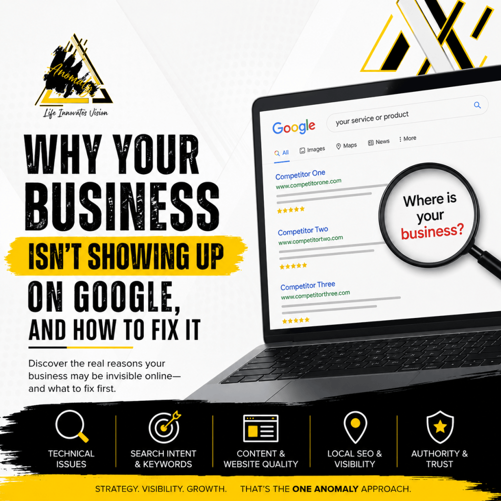 Why Your Business Isn’t Showing Up on Google, and How to Fix&nbsp;It