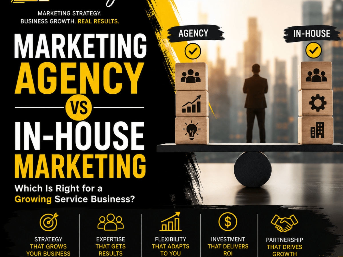 Marketing Agency vs In-House Marketing: Which Is Right for a Growing Service&nbsp;Business?